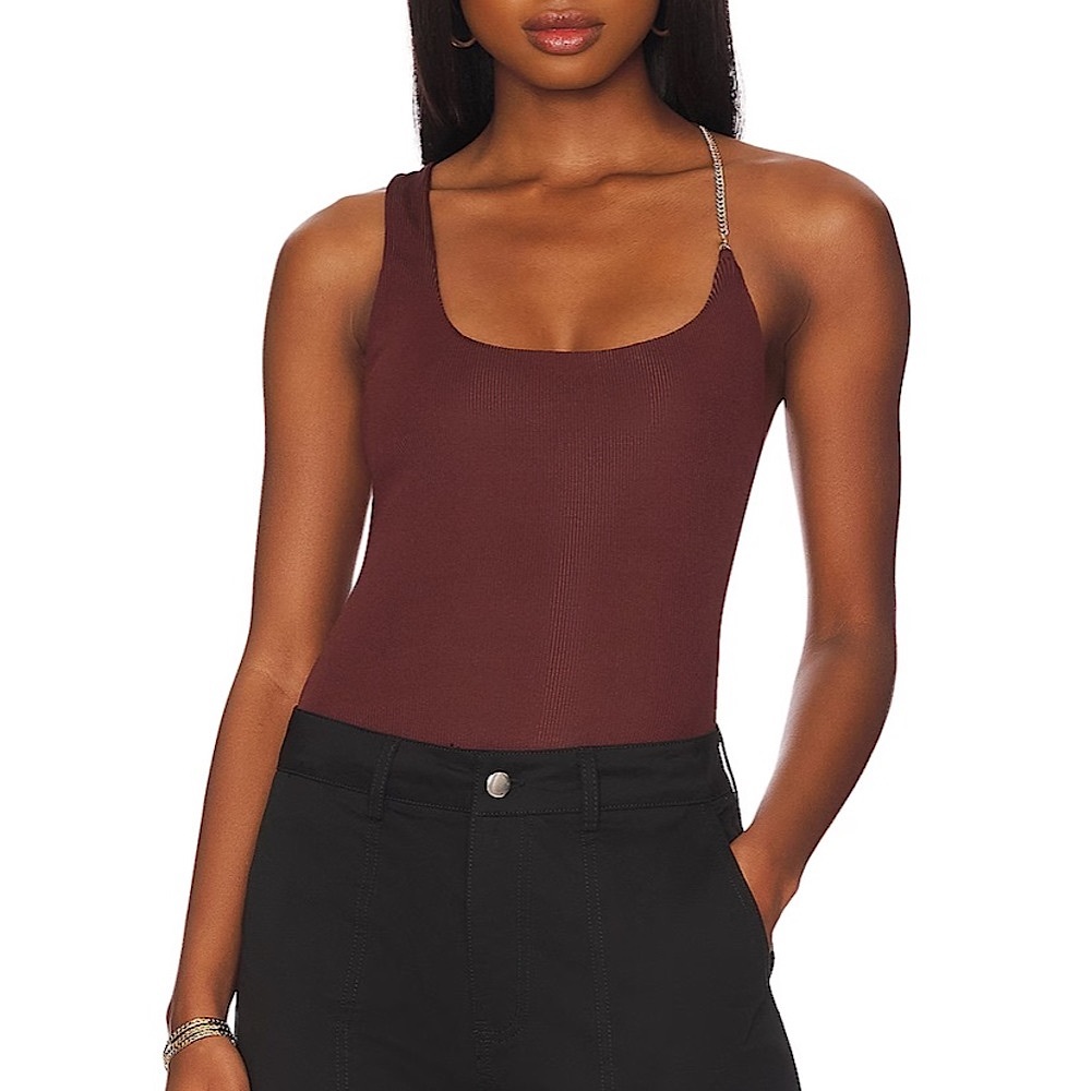 NBD • Size XS • Gileigh Bodysuit in Cocoa Brown